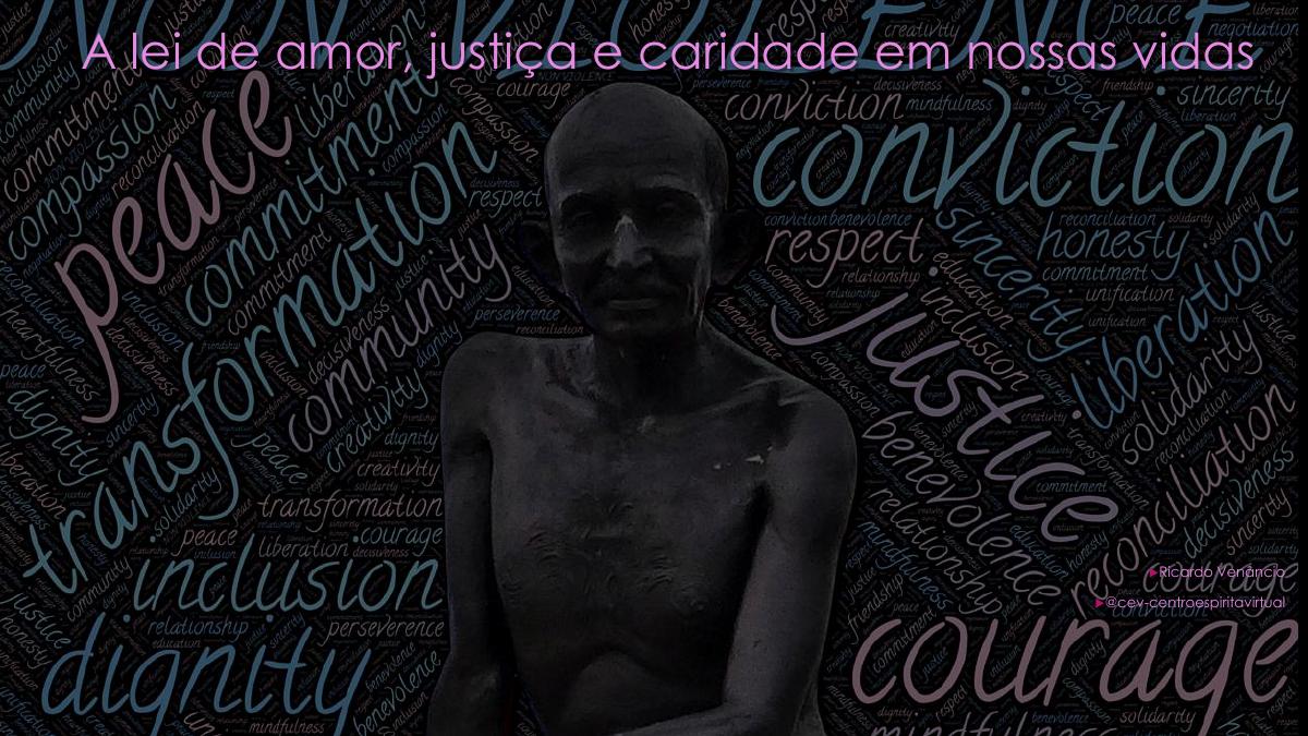Capa da palestra A lei de amor, justiça e caridade em nossas vidas
