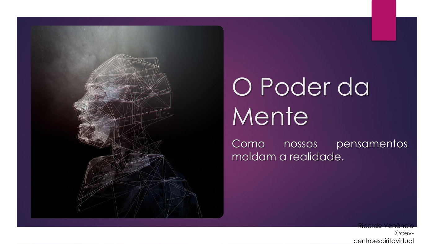 Capa da palestra O poder da mente, de Ricardo Venâncio